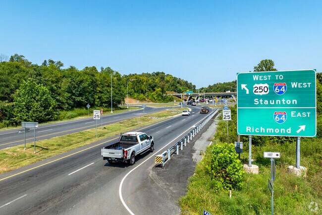Richmond Road is busy, but not congested in Rivanna.