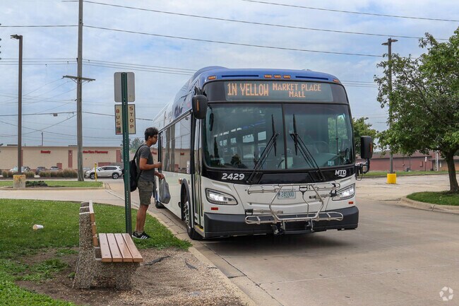 MTD buses are another travel option for residents of Savoy.