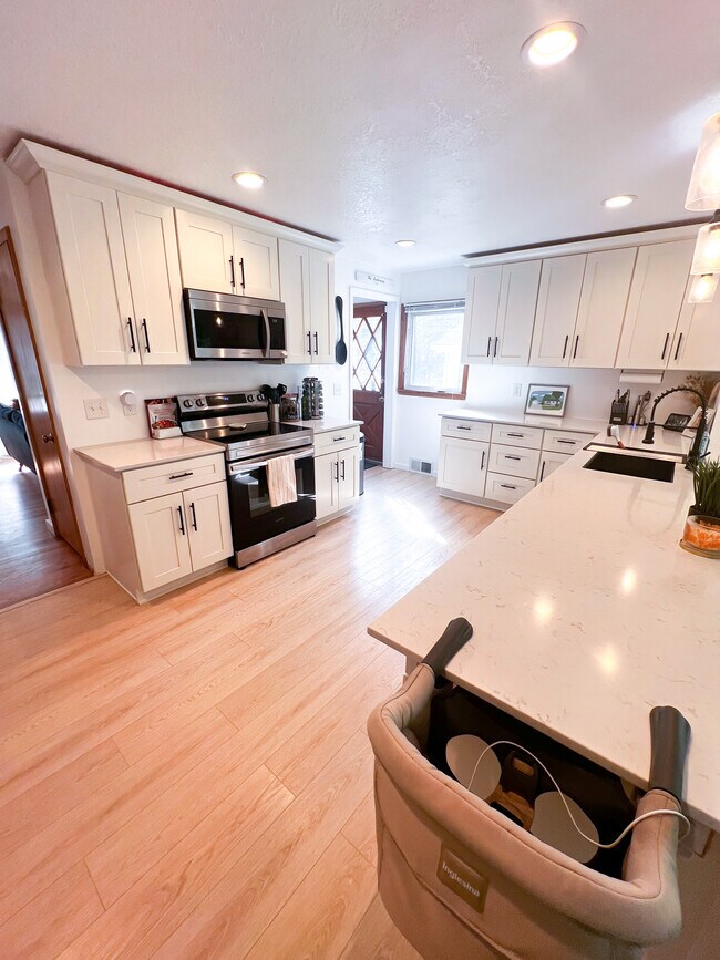 views walking into kitchen