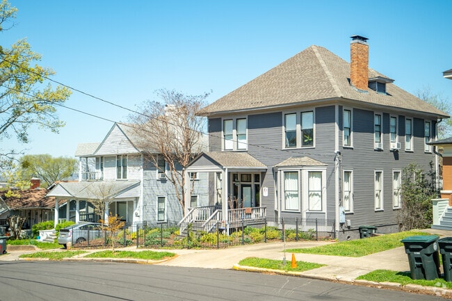Enjoy the large craftsman style houses when you take a stroll in Highland Park.