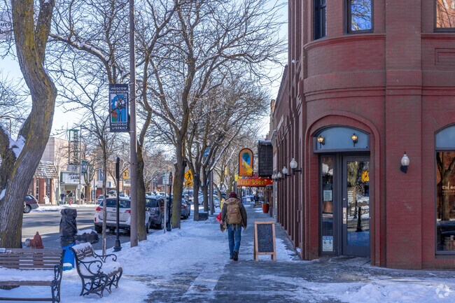 Locals enjoy walking through the downtown corridor to look through the local shops.