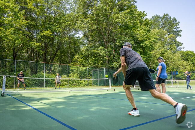 Stillwater's residents come together to play pickleball on the magnificent courts at Stillwater Township Park.