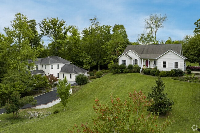 Charming white homes can be found in Fredericksburg's Fall Hill neighborhood.