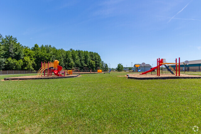 Students can play on the playgrounds at Kenwood Elementary