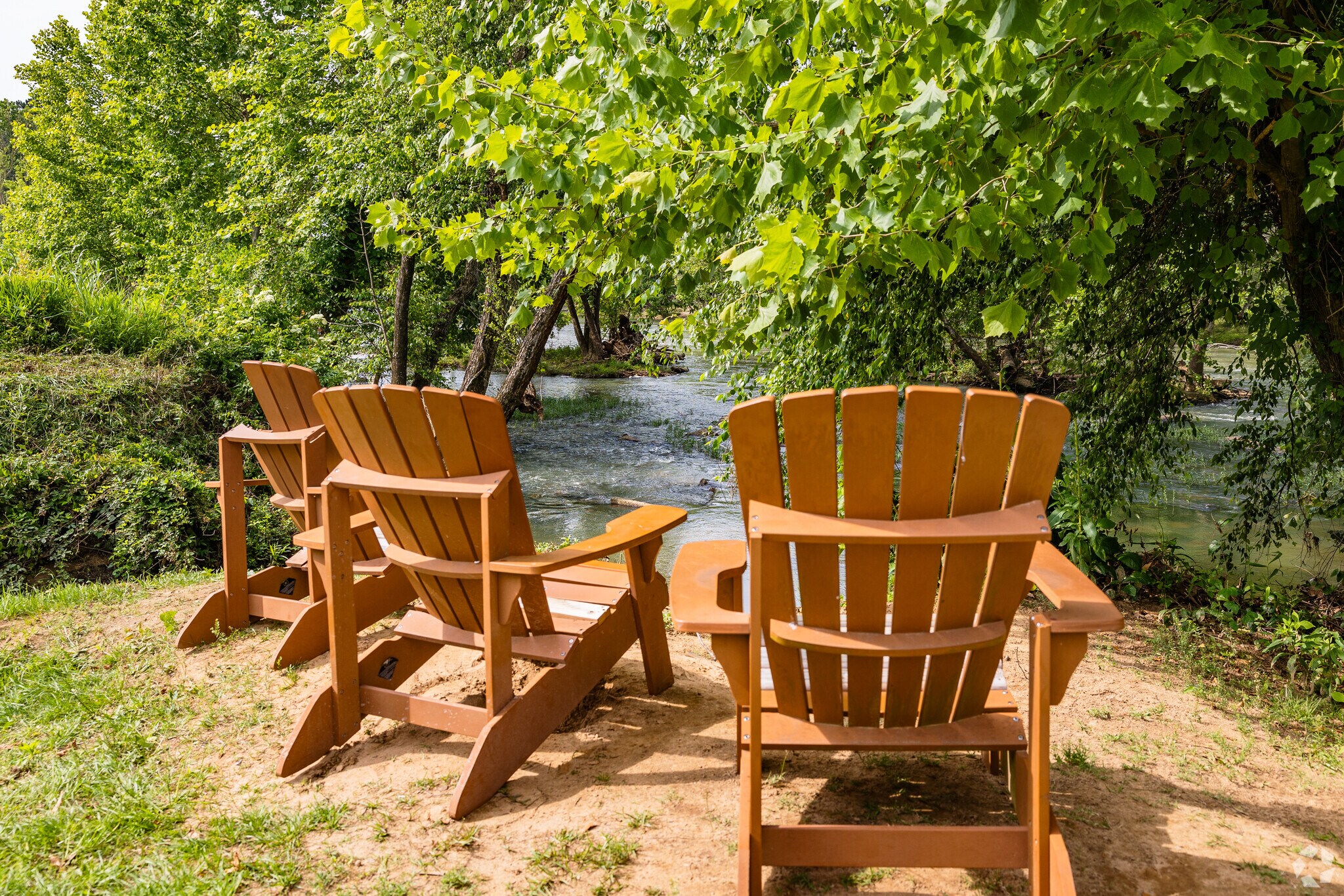 Relax by the Congaree River at the Columbia Canal and Riverfront Park in Congaree Vista.