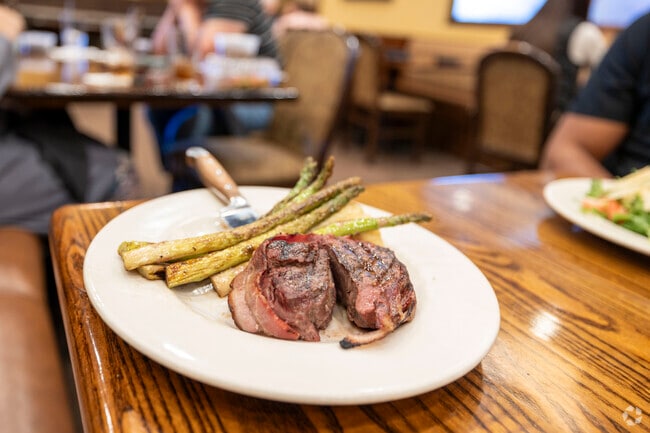 Eating at River Birch Lodge is a favorite for locals in Huntscroft.