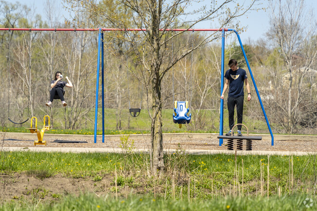 Clinton-George has a variety of interactive playscapes for all ages.