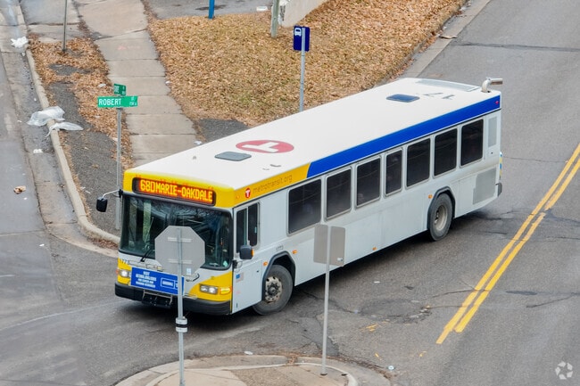 Residents often take the city bus to get to and from different areas of St. Paul.