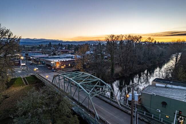 Sheridan’s quiet streets offer a peaceful rural lifestyle near the South Yamhill River.