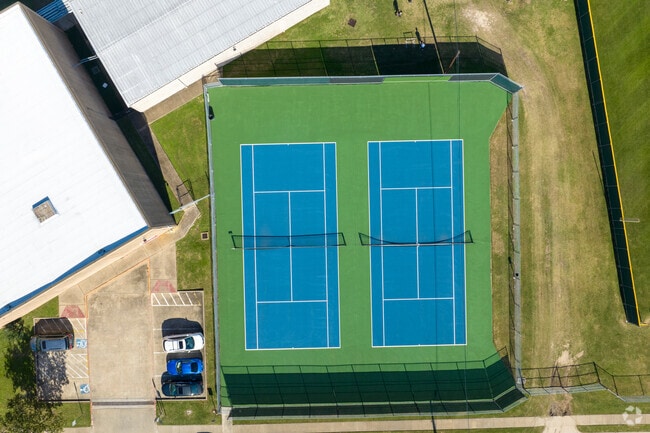 Ace the game at Northbrook High's lively tennis courts.