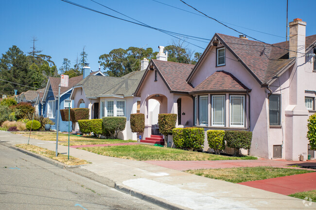 The Frick neighborhood in Oakland is full of colorful and charming homes.