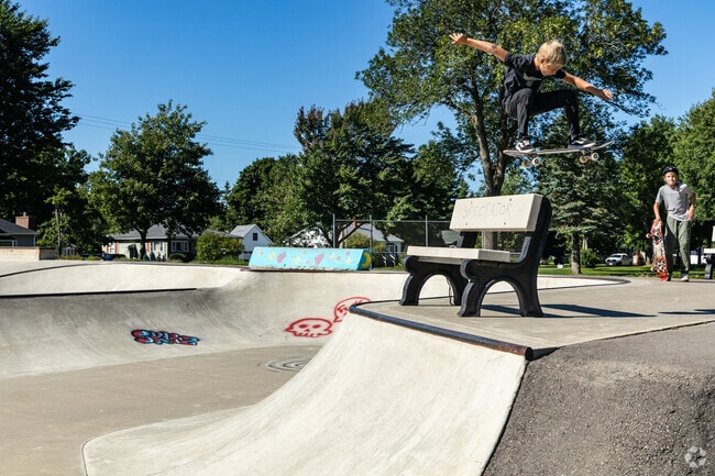 Work on your skills at the Hayford Bangor skatepark near Fairmount.
