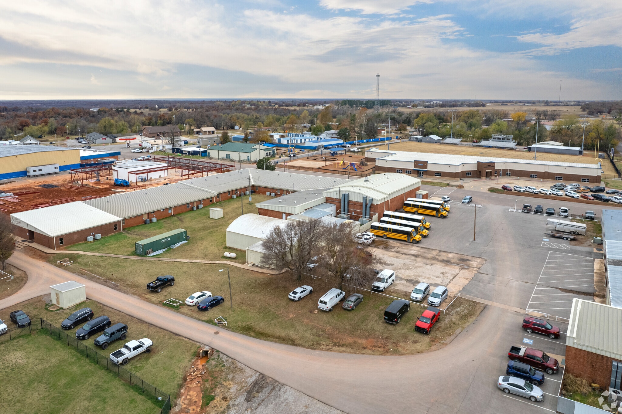 Dibble school district schools are located near each other.