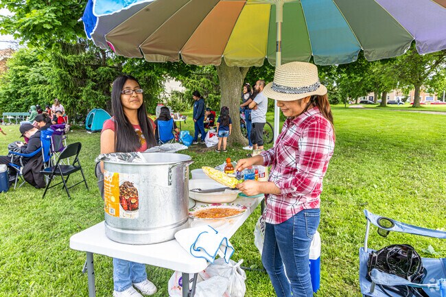 The Polonia neighborhood is a festive melting pot of diversity.
