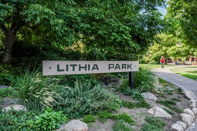 Lithia Park is the main attraction in Downtown Ashland.