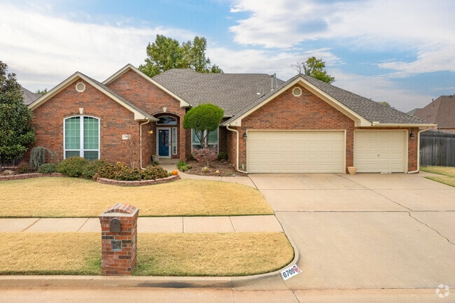 Traditional-style homes are common in the Warwick neighborhood of Oklahoma City.
