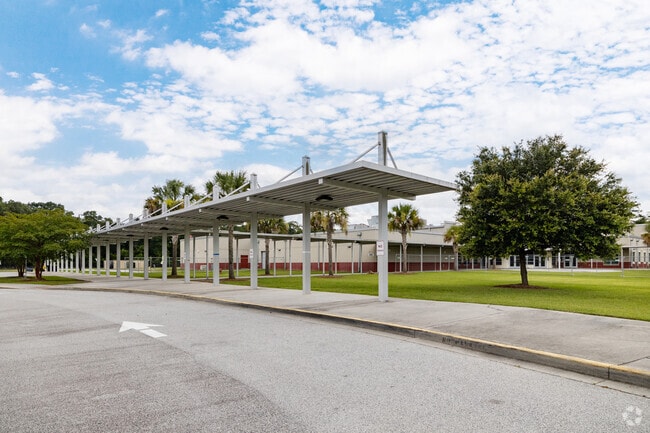 Front of Pulaski Elementary in Savannah, GA.