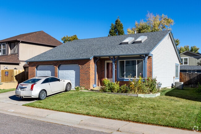 Some compact ranch homes in Dakota Station include two-car garages.