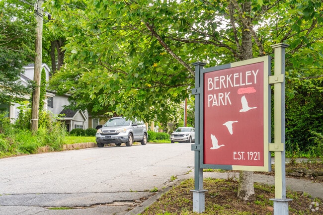 Berkeley Park marks its longstanding identity as a community established in 1921.
