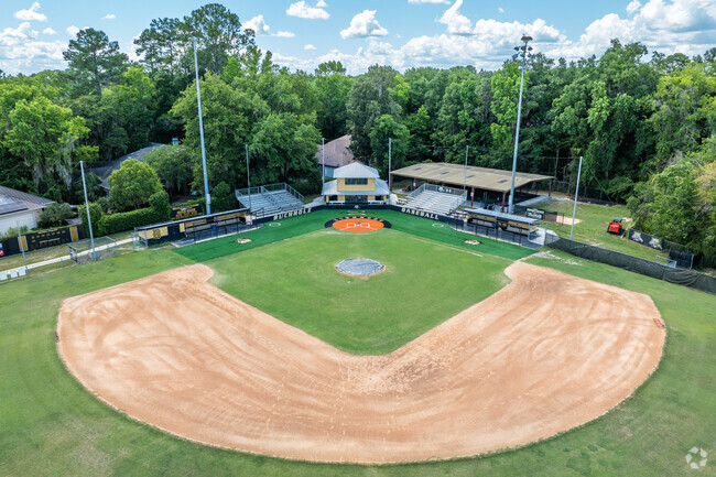 F.W. Buchholz High School keeps a well maintained baseball field.