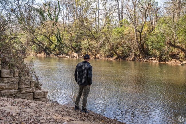 Etowah River flows through Canton with trails and kayak launches.