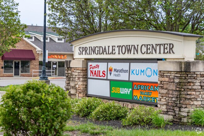 Springdale Town Center has plenty of retail and food options to explore in Springdale.