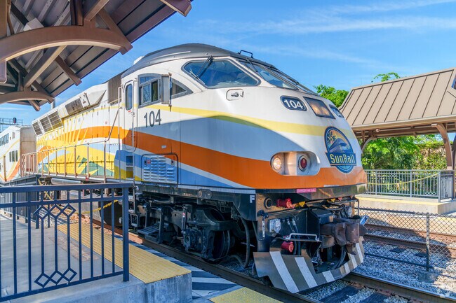The SunRail, minutes from Midway, simplifies transportation for residents.