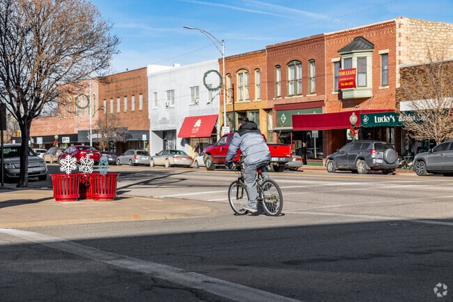 Enjoy a bike ride down the many paths in Newton.