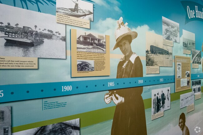 Indian Rocks Beach Museum features a timeline exhibit that highlights the city’s coastal history.
