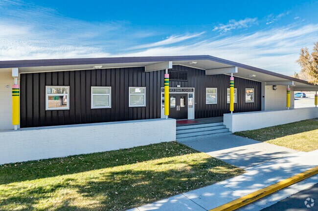 The entry yard at Florence Drake Elementary School is in the city of Sparks.