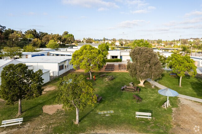 Lake Elementary School in Vista has park like features for students to enjoy.