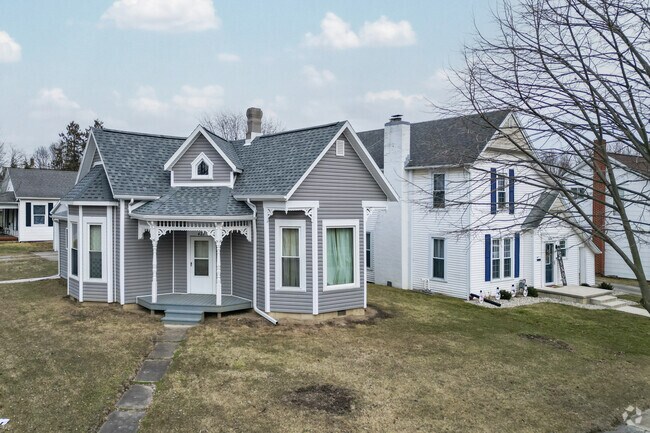 Beautiful Victorian homes line the streets near downtown St. Marys.