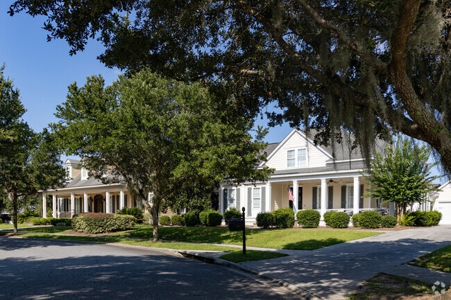 Homes throughout Norwood-Wylly Island feature deep front porches and manicured lawns.
