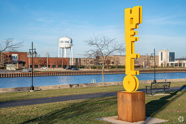 Sunnyside is near the sculptures that line Kenosha's lakefront.