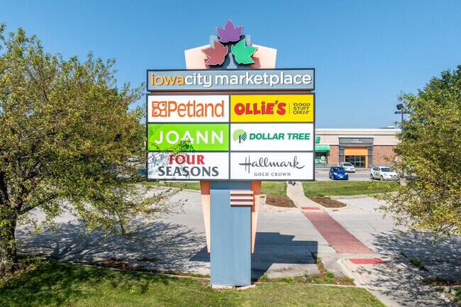 The retail hub near Lucas Farms is Iowa City Marketplace, just down the road.