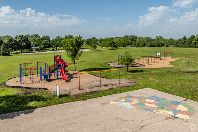 Prairie Park Elementary School has updated playground the lids will enjoy.