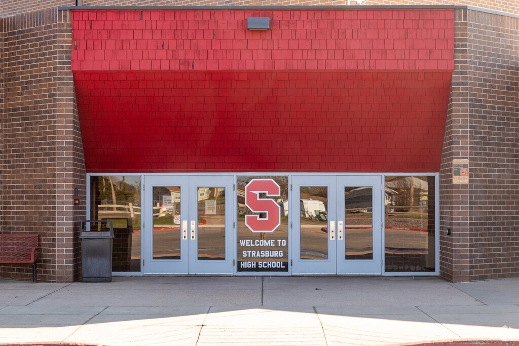 Strasburg High School is located in East Adams County in Strasburg Colorado.