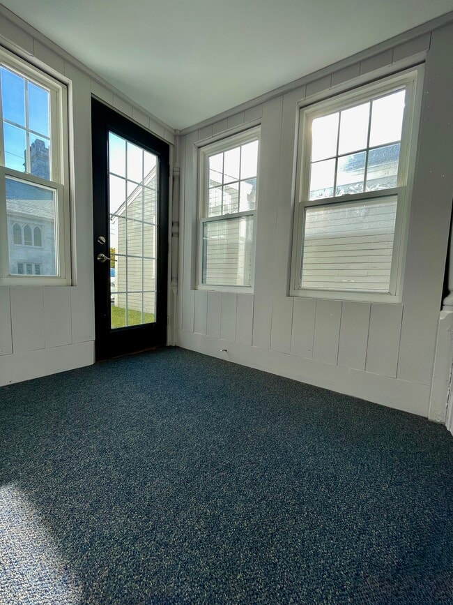 Unit 2's side entrance opens into the mudroom.