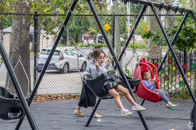 Utopia Playground has amenities for toddlers and young kids alike.
