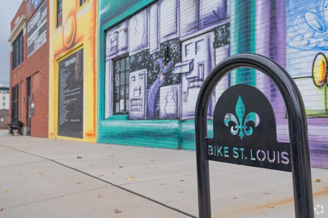 Midtown St. Louis is a very bicycle friendly neighborhood.