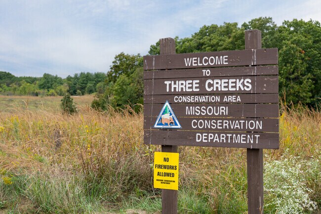 Three Creeks Conservation Area offers 1,500 acres of woods and trails near Ashland.