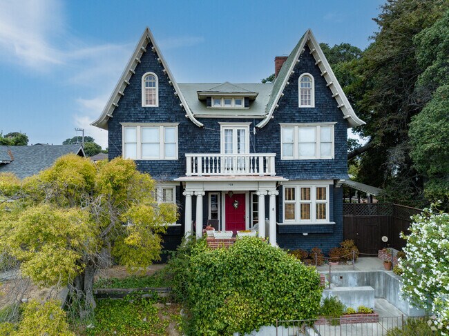 An impressive double gabled Gothic Revival home in Downtown Vallejo.
