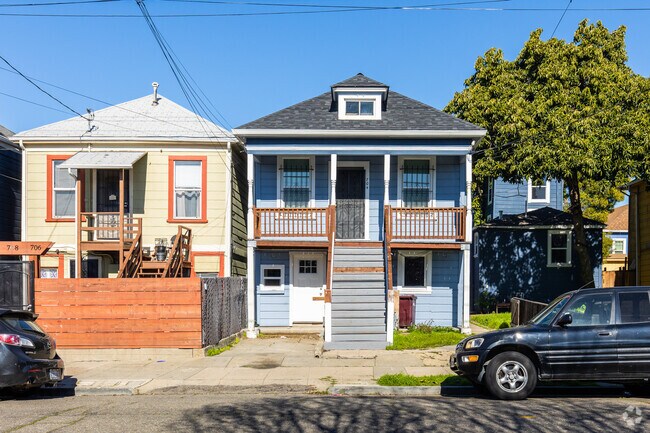 Classic box-style homes in the Longfellow neighborhood.