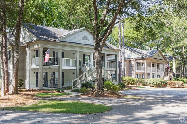 Find lovely tree shaded townhomes in Weehawka Woods at Pawleys Plantation and Country Club.