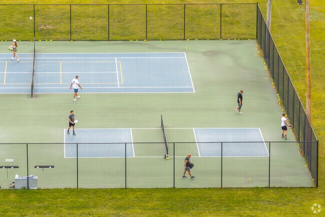 Residents can play both tennis and pickleball at Airport Park.