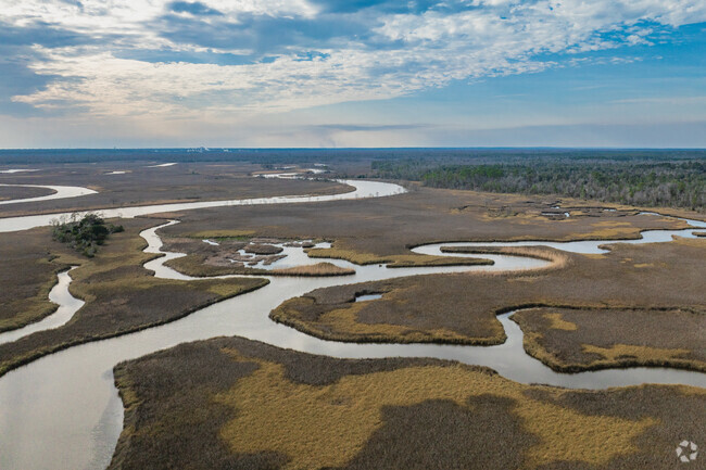 Simpson River meanders a bit before it runs into Escambia Bay near Pace.