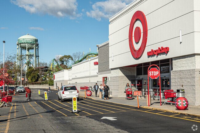 Customers shop at Target in East Farmingdale.