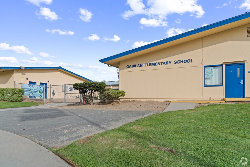 Entrance of Gabilan Elementary School in Soledad, California.