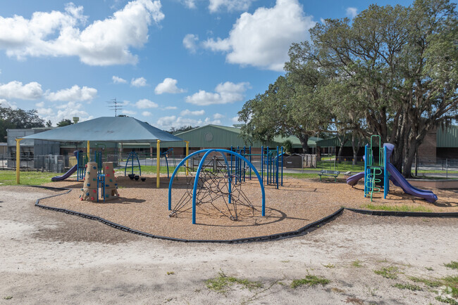 Rainbow Elementary School has a play area for it's younger students.