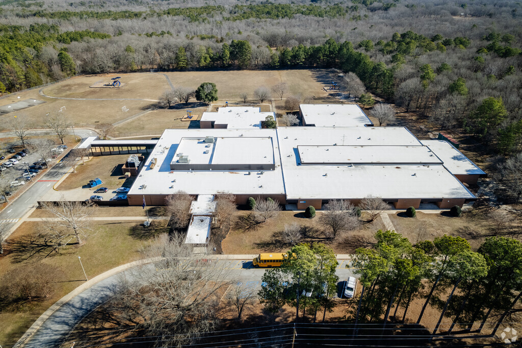 Aerial overview of Pacolet Elementary School